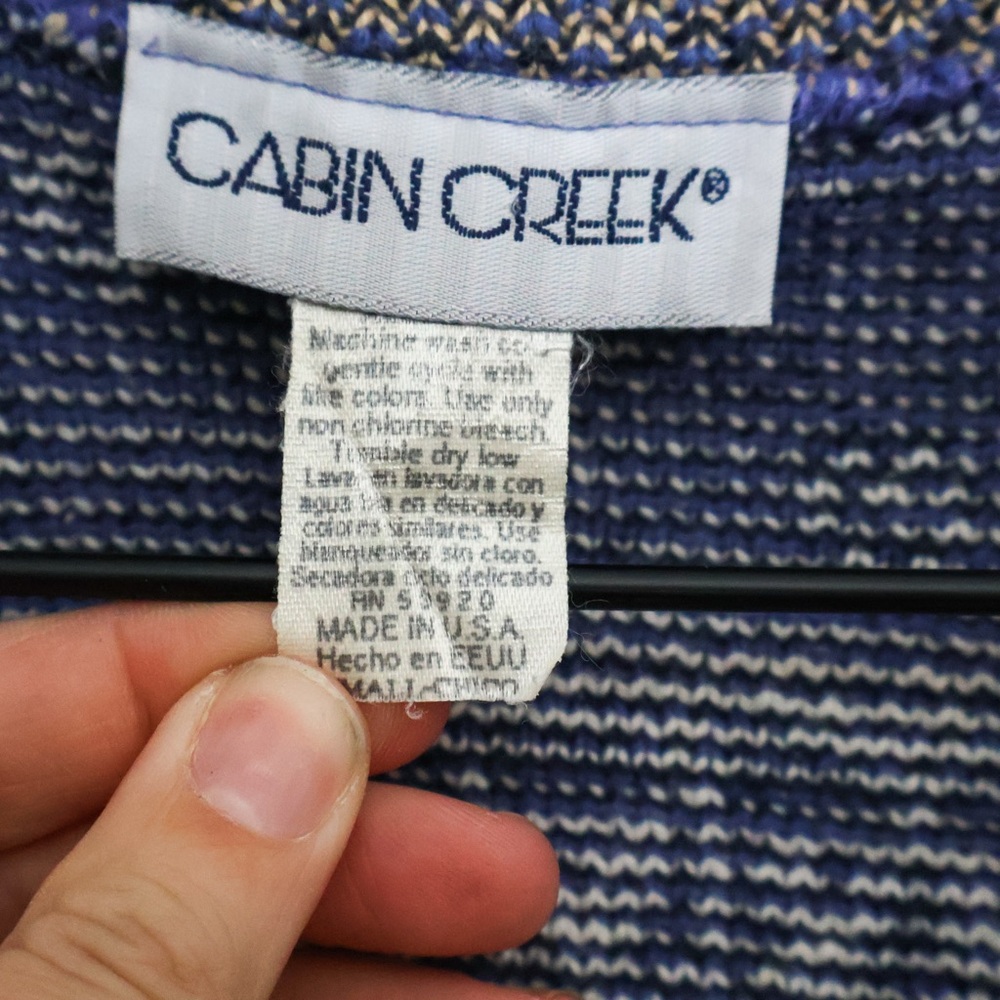 90s Fair Isle Patchwork Button up Eclectic Grandp… - image 6